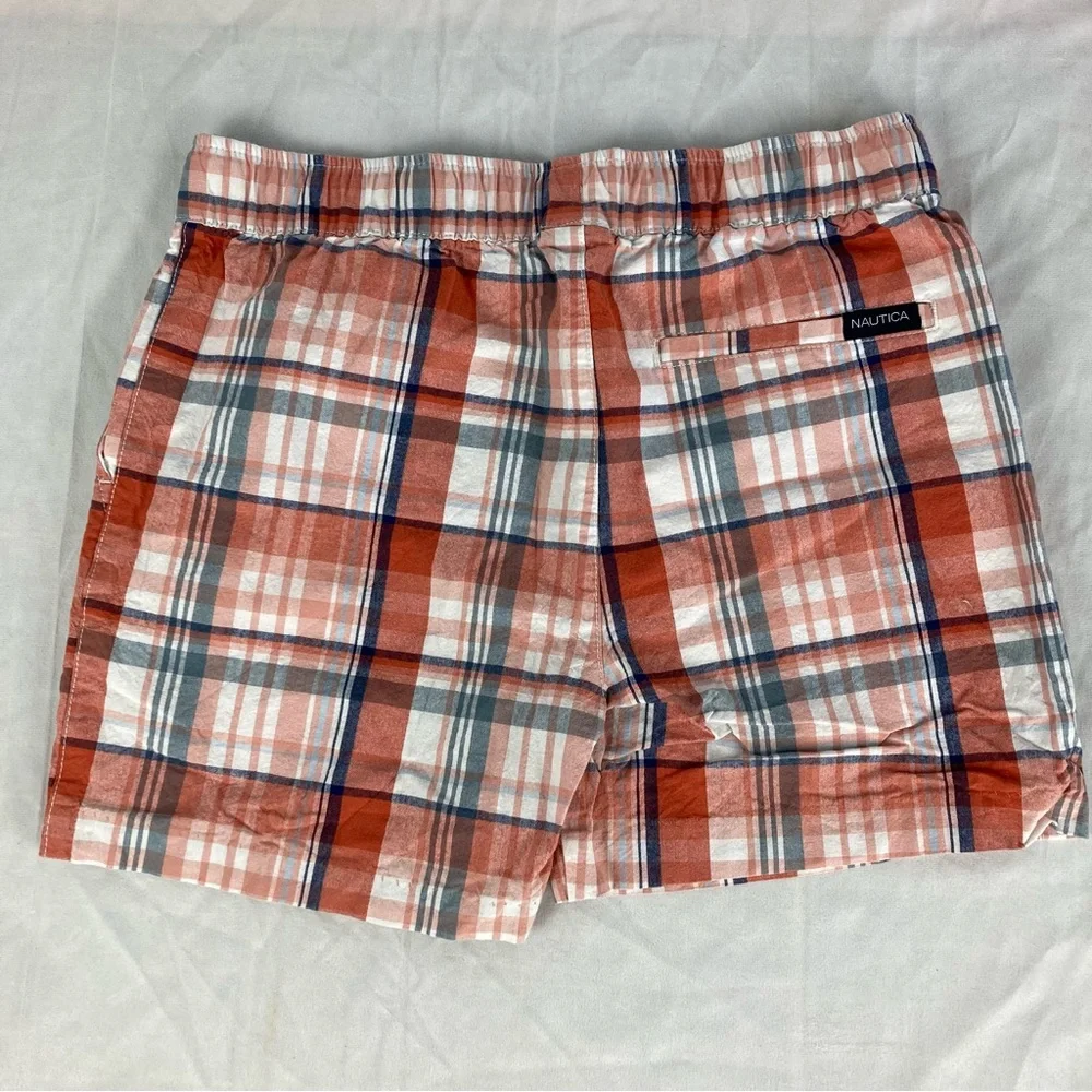 Set of 4 Nautica Plaid & Nautical Patterned Elastic Waist Shorts Boys' Sz 14/16 - Picture 7 of 14